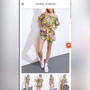 Flying Tomato romper  Shorts - Vibrant Yellow and Blue NWOT SOLD LOCALLY